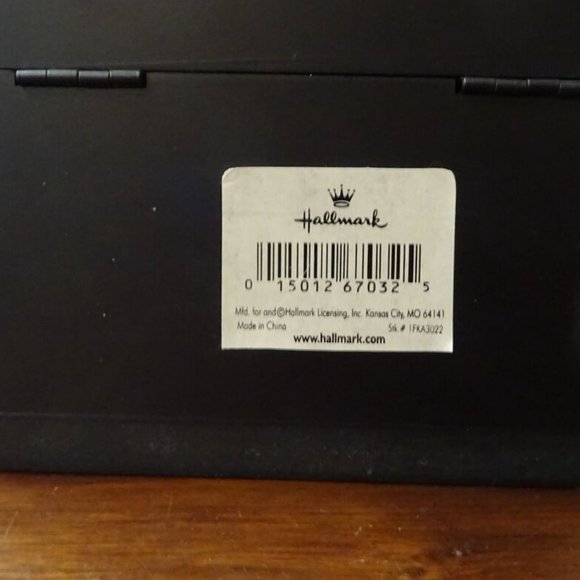 Valerie Pillow Americana Folk Art Wood Recipe Trinket Box Hallmark Very Good - Picture 5 of 8